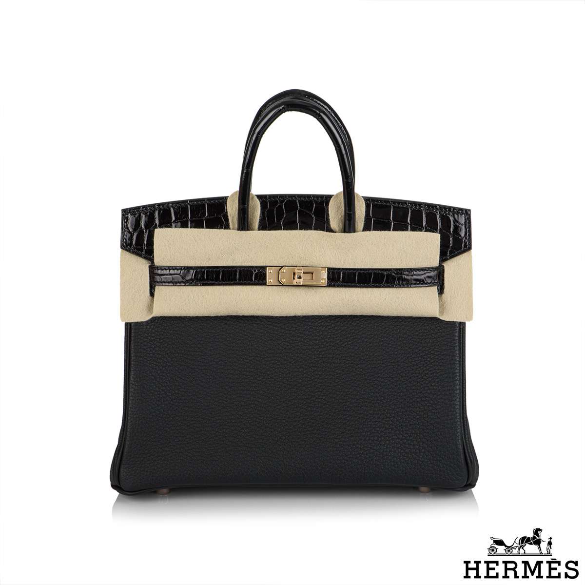 Hermes Birkin 25 Noir - PRICE IN DESCRIPTION - THE PURSE AFFAIR